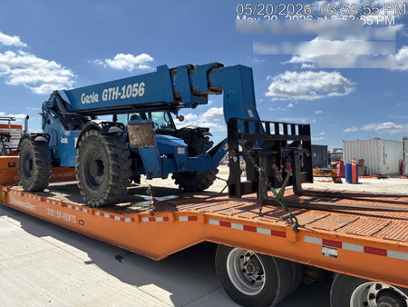 2018 Genie GTH-1056 GTH-1056 w/CAB, Solid Tires, Work Lights, 60" carriage/forks, cab mesh, beacon
