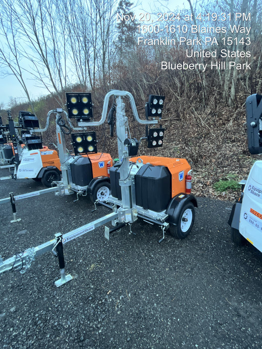 2024 Wanco WLTT-4MM4K Diesel, Deep Sea Controller, Shore Power Plug, Auto Start, (4) 350W LED Floodlights, 4kW Generator, 60 Gal Fuel Tank, 2" Ball, T3