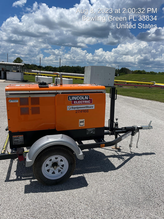 2022 Lincoln Electric LE400 Kubota V1505, Trlr, Cable Rack, Light Kit, ES Decals, T3