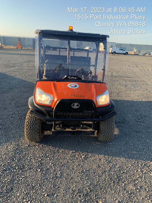 2021 Kubota RTV-X1140W-H Plastic Canopy, Windshield Acrylic Clear, LED Strobe Light, Wire Harness Kit, Back up Alarm