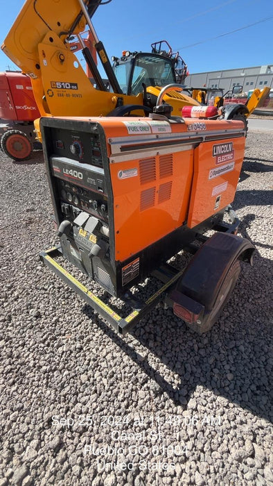 2022 Lincoln Electric LE400 Kubota V1505, Trlr, Cable Rack, Light Kit, ES Decals, T3