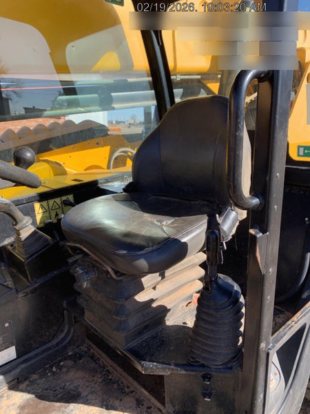 2019 JCB 509-42 74 HP w/Open ROPS, Beacon, Aux Hydraulics, LED Work lights, Solid Tires 66" Carriage/60" Forks