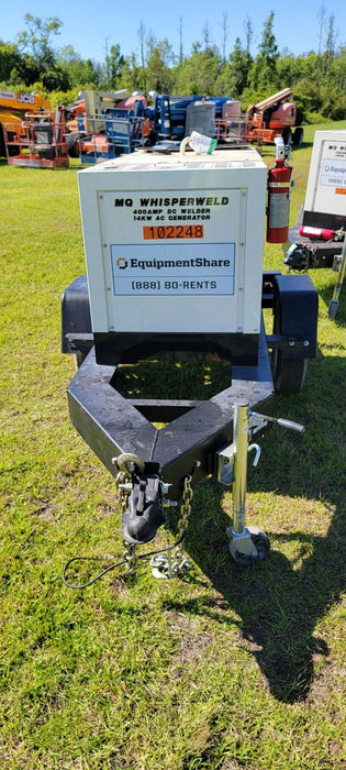2020 Multiquip DLW400ESA4 400 amp Welder, 14kW, 120/240V, T4F Kubota, Trailer