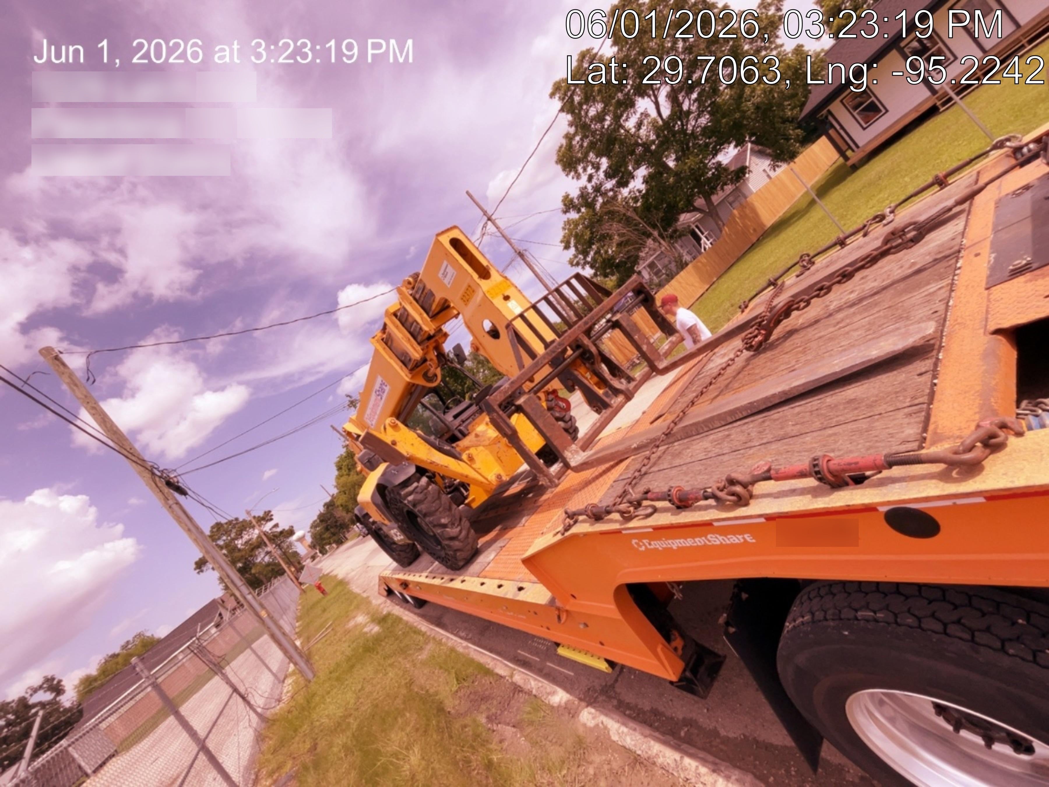 2019 JCB 510-56 Open ROPS, 74 HP, Solid Tires, Worklights, Beacon, Aux Hydraulics, Lifting Eye 72" Carriage/60" Forks