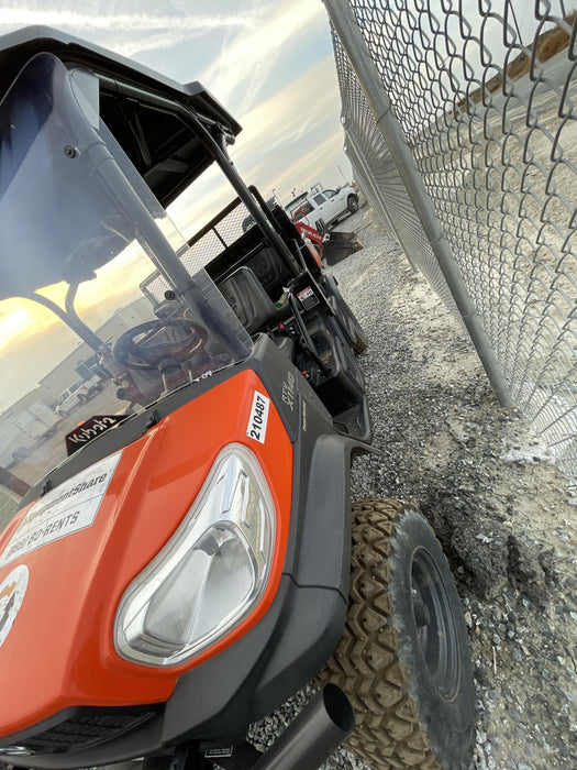 2022 Kubota RTV-X1140W-H Plastic Canopy, Windshield Acrylic Clear, LED Strobe Light, Wire Harness Kit, Back up Alarm