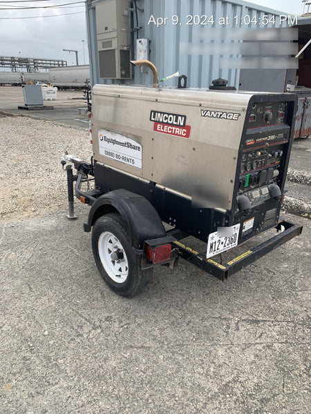 2018 Lincoln Electric Vantage 322 Lincoln Vantage 322 Welder Ready Pak 3 - Vantage 322, Trailer, Fender and light kit, Cable rack