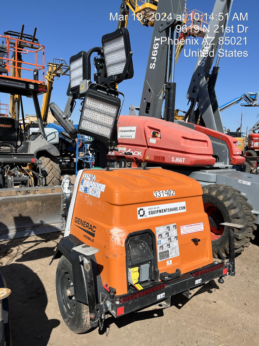 2023 Generac MLT2 Diesel, Flex Switch 120V Input, Powerzone Controller, (4) 320W LED Lights, 4kW Generator, 39.9 Gal Fuel Tank, 2" Ball, T3