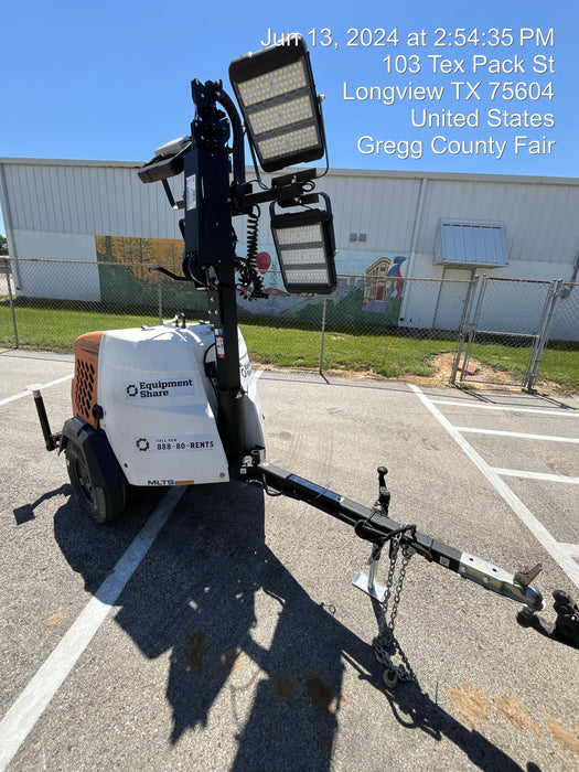 2023 Generac MLT2 Diesel, Flex Switch 120V Input, Powerzone Controller, 
(4) 320W LED Lights, 4kW Generator, 39.9 Gal Fuel Tank, 2" Ball, T3