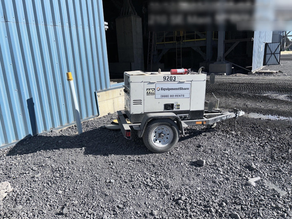 2018 Multiquip DLW300ESA1 Multiquip DLW300ESA1 300 Amp Welder w/Trailer, 100' of Lead, 50' of Ground, Wired Remotes