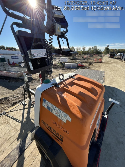 2023 Generac MLT2 Diesel, Flex Switch 120V Input, Powerzone Controller, 
(4) 320W LED Lights, 4kW Generator, 39.9 Gal Fuel Tank, 2" Ball, T3