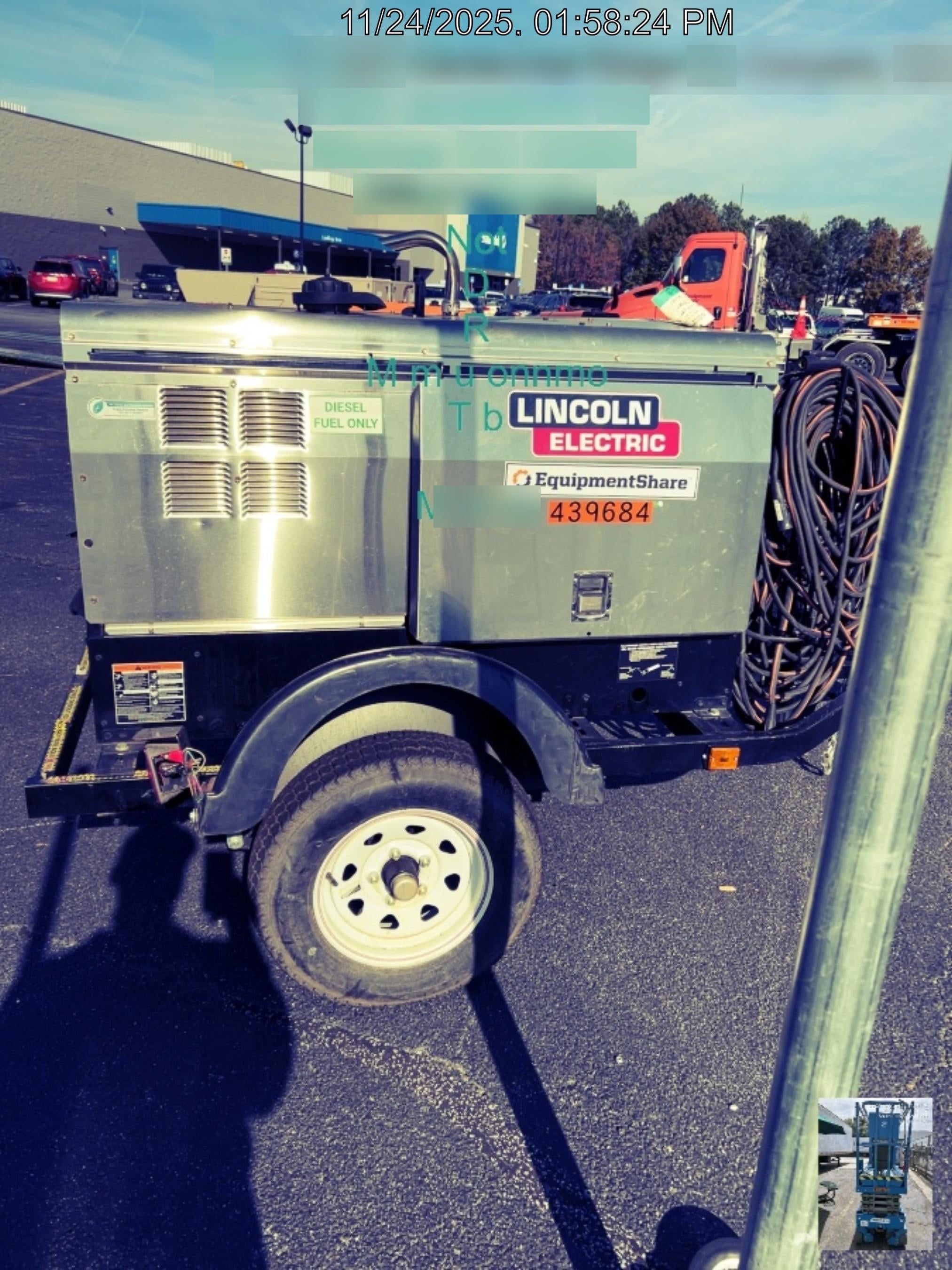 2024 Lincoln Electric LE400 Kubota V1505, Trlr, Cable Rack, Light Kit, ES Decals, T3