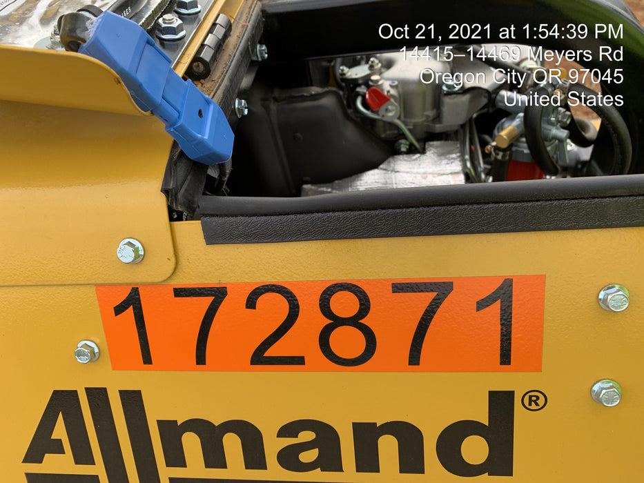 2021 Allmand NLV3GR (4) LED Light Fixture 350W, 23' Vertical Mast, 3kW Prime, Towable, Deep Sea L401, Leveling Jacks, Yanmar T4F 5.8hp