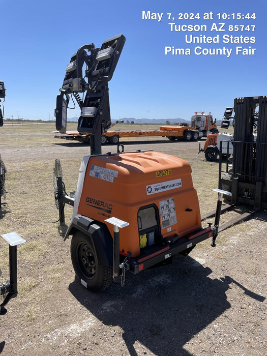 2024 Generac MLT2 Diesel, Flex Switch 120V Input, Powerzone Controller, 
(4) 320W LED Lights, 4kW Generator, 39.9 Gal Fuel Tank, 2" Ball, T3