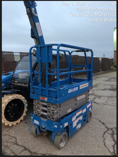 2020 Genie GS-1930 Solid Non Marking Tires, Beacon, Folding rails with half height swing gate