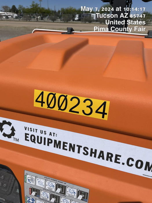 2024 Generac MLT2 Diesel, Flex Switch 120V Input, Powerzone Controller, 
(4) 320W LED Lights, 4kW Generator, 39.9 Gal Fuel Tank, 2" Ball, T3