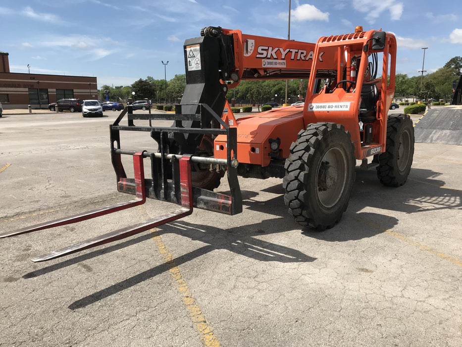 2019 Skytrak 6036 Canopy, Solid Tires, LED Work Lights, Beacon w/72" Carriage, 48" Pallet Forks