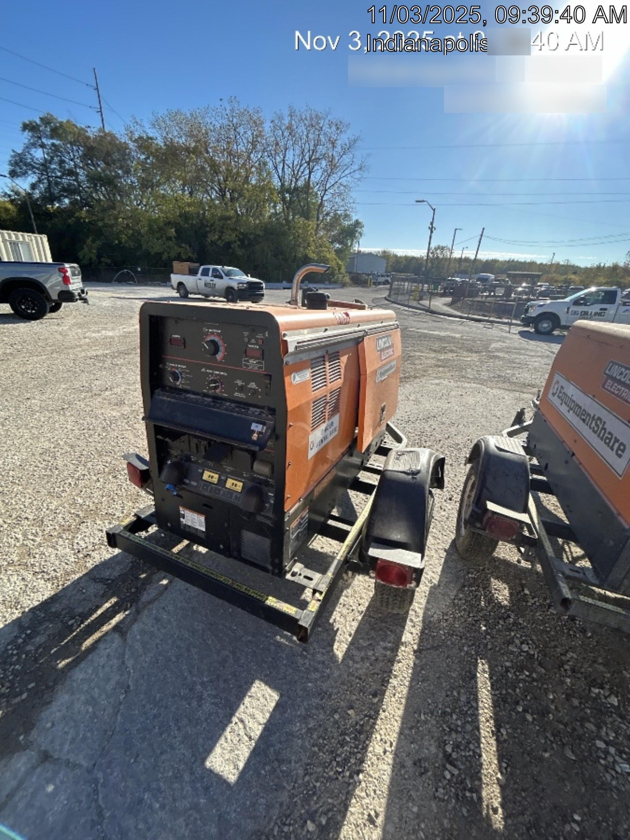 2021 Lincoln Electric Vantage 322 Vantage 322 Ready Pak 3 w/ Decals, ORANGE (includes trailer, cable rack, fender light kit) NO Telematics