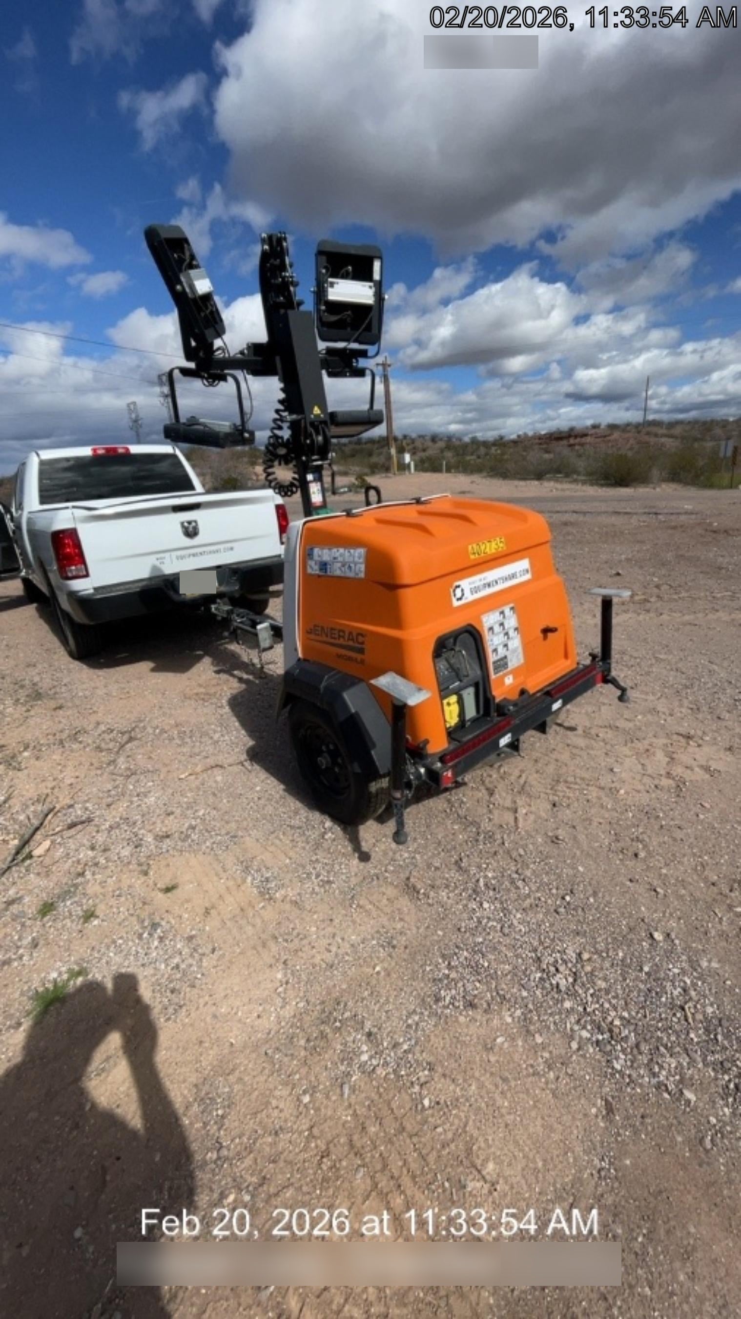 2024 Generac MLT2 Diesel, Flex Switch 120V Input, Powerzone Controller, 
(4) 320W LED Lights, 4kW Generator, 39.9 Gal Fuel Tank, 2" Ball, T3