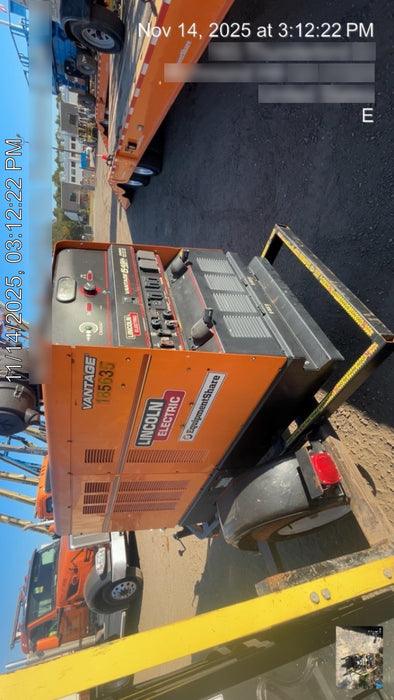 2021 Lincoln Electric Vantage 549X Ready Pak 3, ORANGE (includes trailer, cable rack, fender light kit)