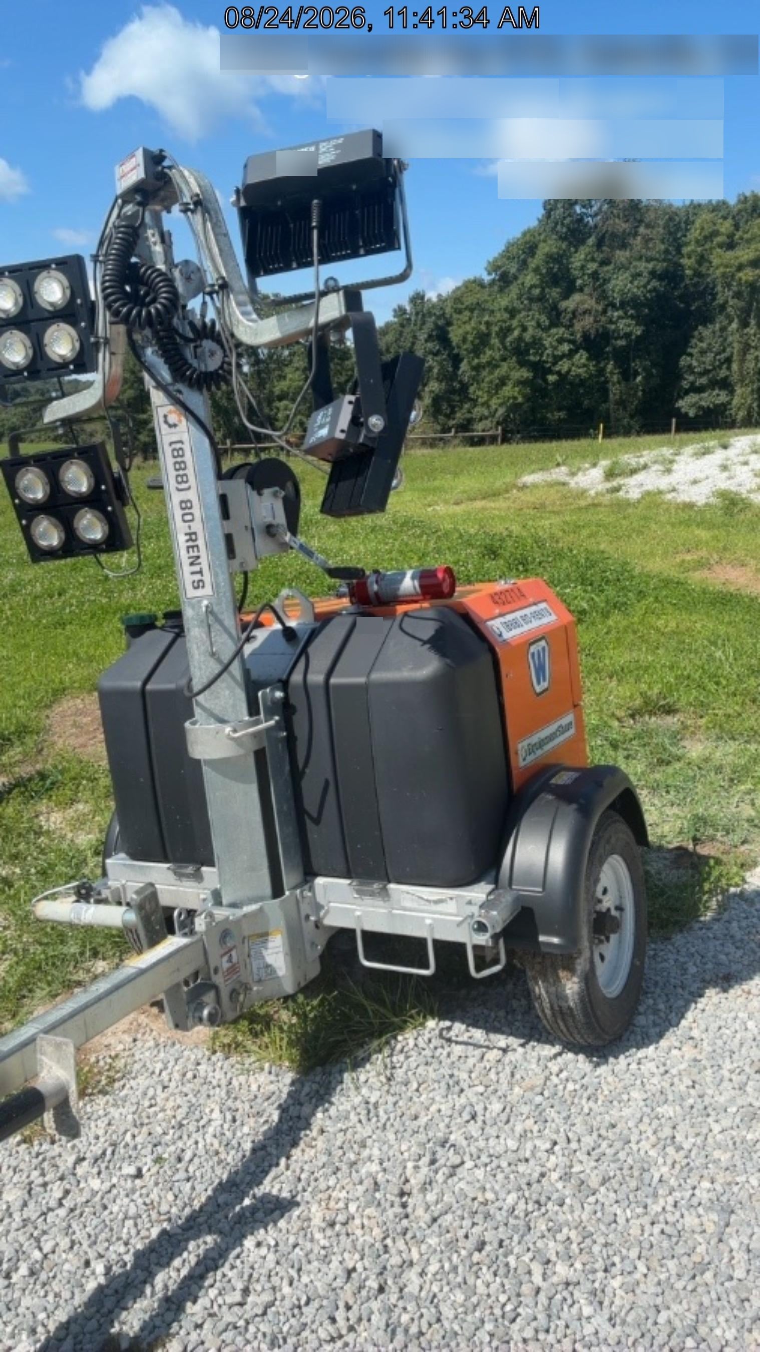 2024 Wanco WLTT-4MM4K Diesel, Deep Sea Controller, Shore Power Plug, Auto Start, (4) 350W LED Floodlights, 4kW Generator, 60 Gal Fuel Tank, 2" Ball, T3