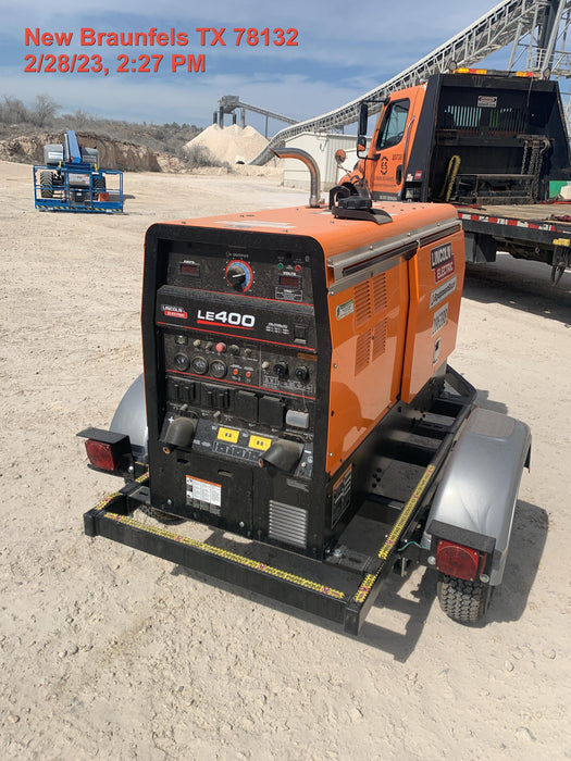 2022 Lincoln Electric LE400 Kubota V1505, Trlr, Cable Rack, Light Kit, ES Decals, T3