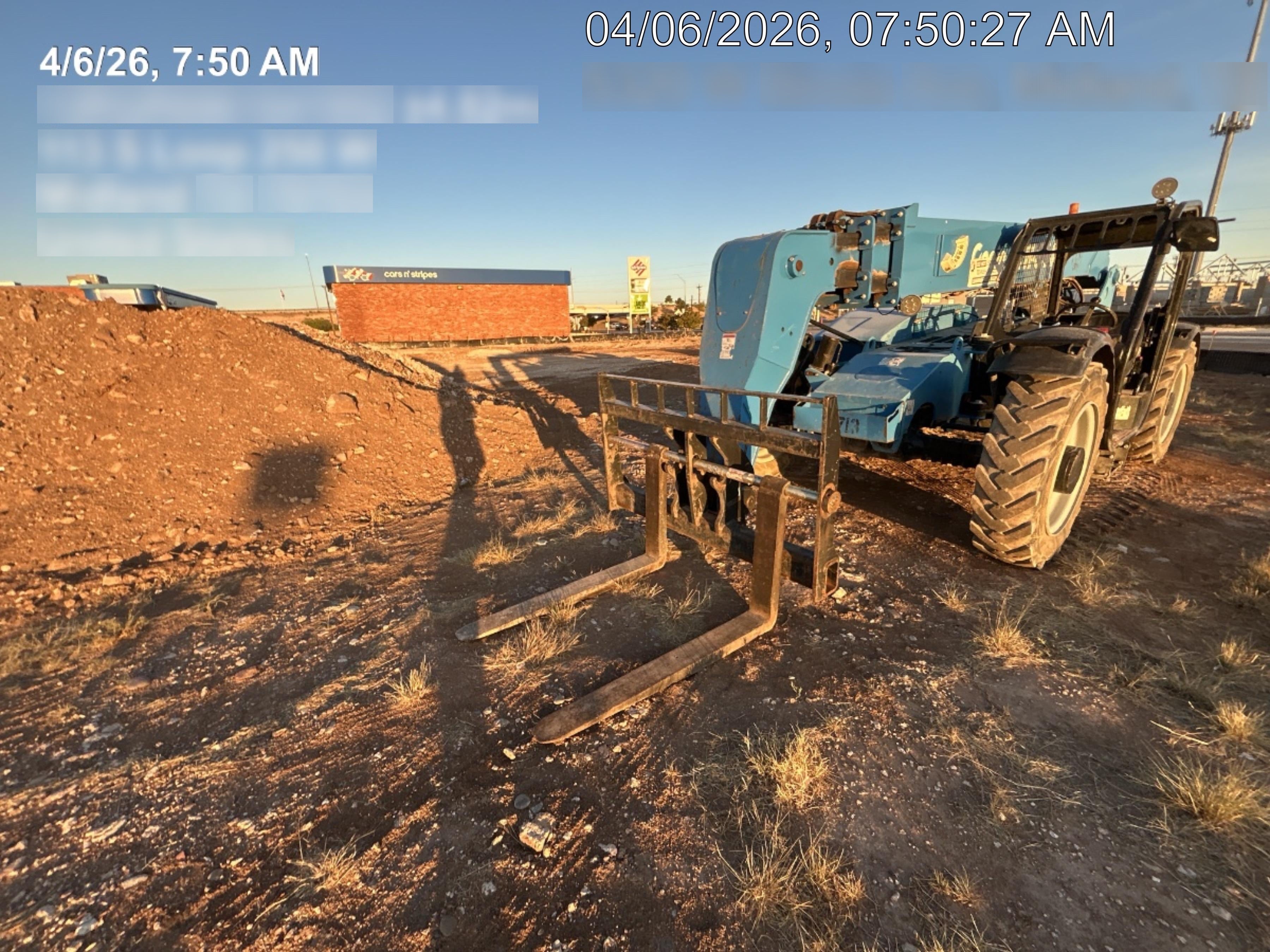 2018 Genie GTH-844 Genie GTH-844D w/Open ROPS, FF Tires, Work Light/Beacon, 60" Carriage and Forks