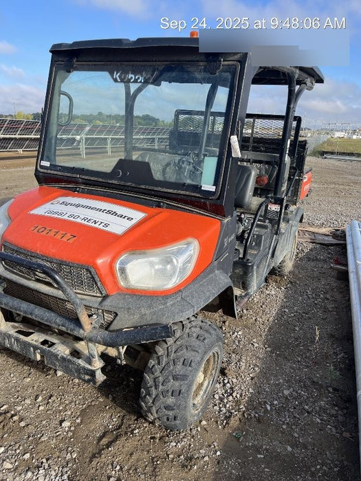 Kubota RTV-X1140W-H 4WD, LED Strobe, Windshield Acrylic Clear, Plastic Canopy, Wire Harness Kit, Backup Alarm