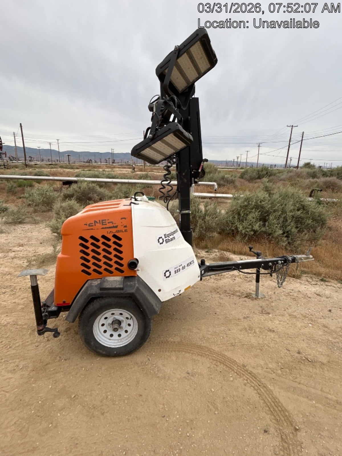 2023 Generac MLT2 Diesel, Flex Switch 120V Input, Powerzone Controller, (4) 320W LED Lights, 4kW Generator, 39.9 Gal Fuel Tank, 2" Ball, T3