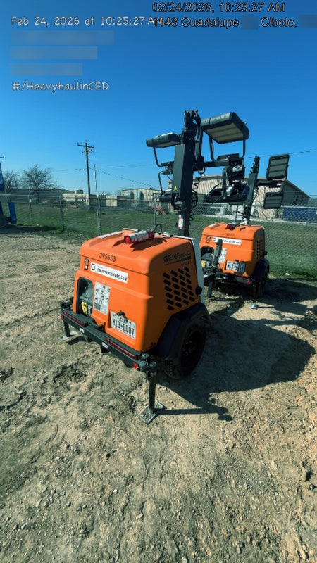 2024 Generac MLT2 Diesel, Flex Switch 120V Input, Powerzone Controller, 
(4) 320W LED Lights, 4kW Generator, 39.9 Gal Fuel Tank, 2" Ball, T3