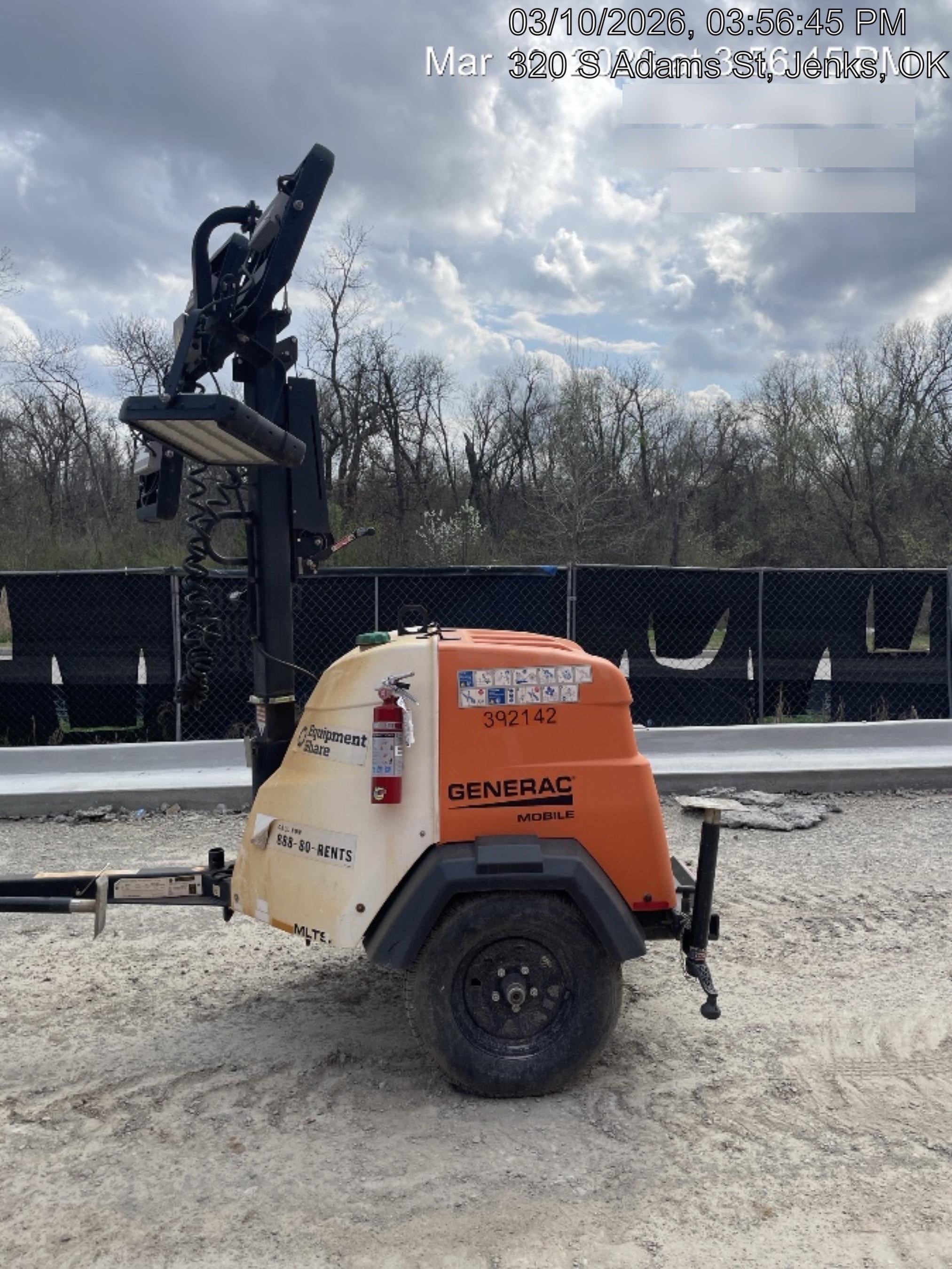 2024 Generac MLT2 Diesel, Flex Switch 120V Input, Powerzone Controller, 
(4) 320W LED Lights, 4kW Generator, 39.9 Gal Fuel Tank, 2" Ball, T3