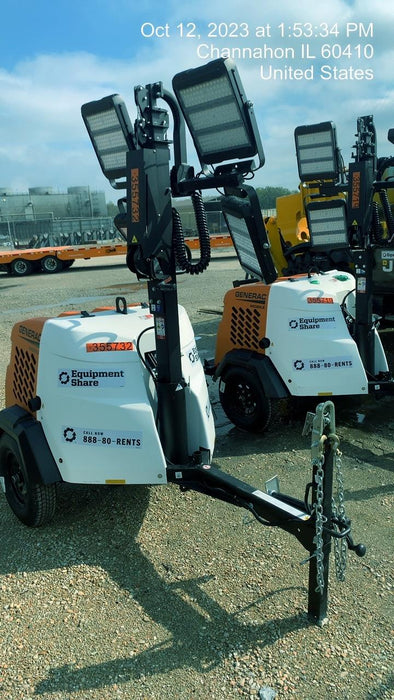 2023 Generac MLT2 Diesel, Flex Switch 120V Input, Powerzone Controller, 
(4) 320W LED Lights, 4kW Generator, 39.9 Gal Fuel Tank, 2" Ball, T3