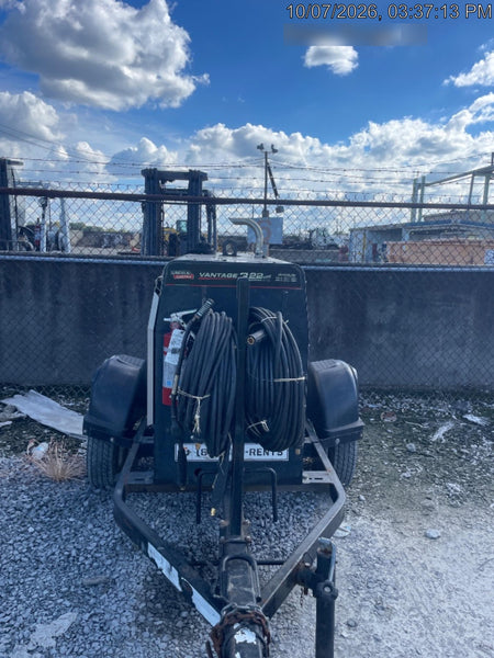2019 Lincoln Electric Vantage 322 Ready-Pak 3, Two Wheel Trailer, Fender and Light Kit, Cable Rack