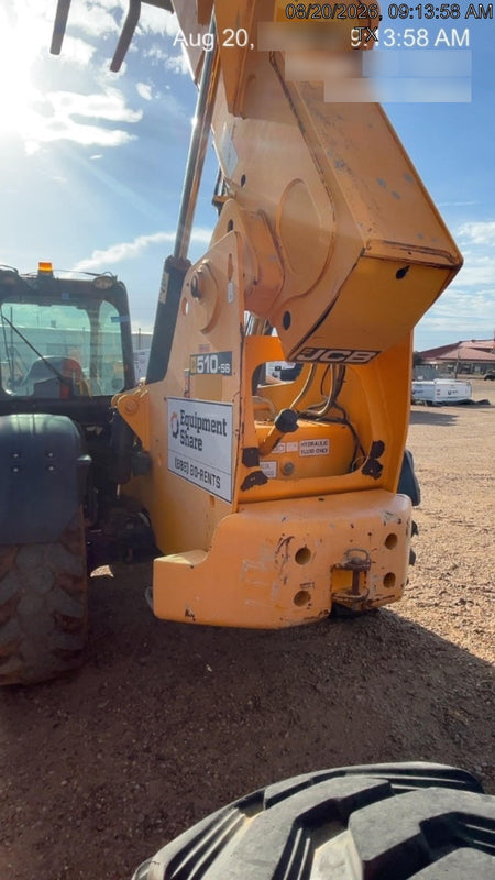 2019 JCB 510-56 74 HP w/CAB/HVAC, Beacon, Worklights, Aux Hydraulics, Foam Filled Tires w/60" Carriage/Forks