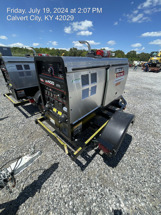 2024 Lincoln Electric LE400 Kubota V1505, Trlr, Cable Rack, Light Kit, ES Decals, T3