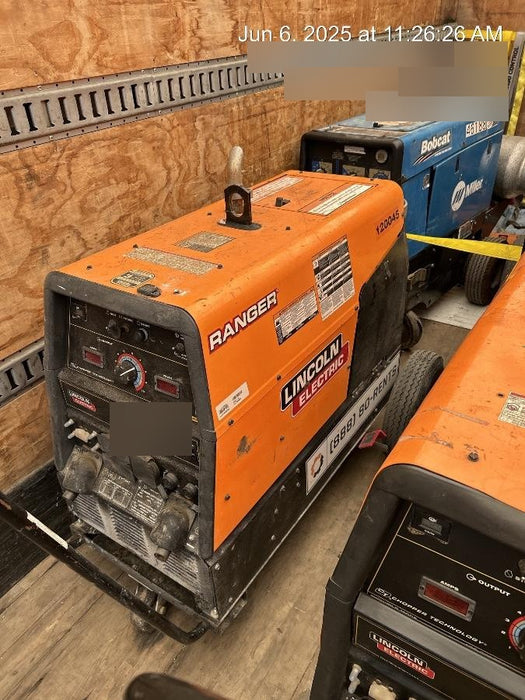 2020 Lincoln Electric Ranger 305 LPG Kohler Engine, One-Pak