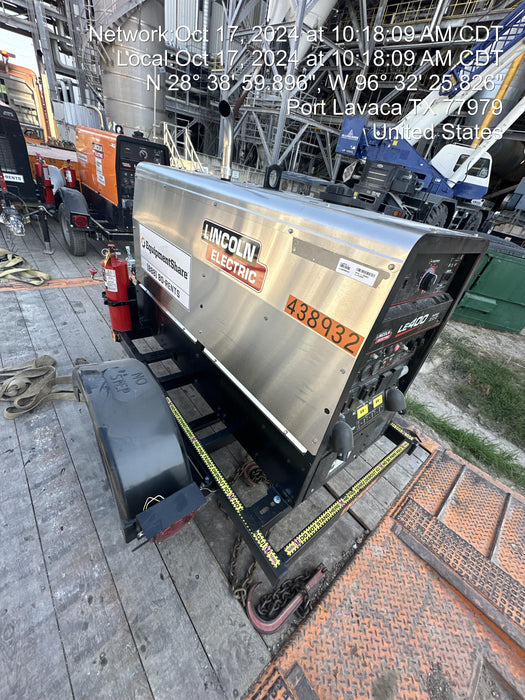 2024 Lincoln Electric LE400 Kubota V1505, Trlr, Cable Rack, Light Kit, ES Decals, T3