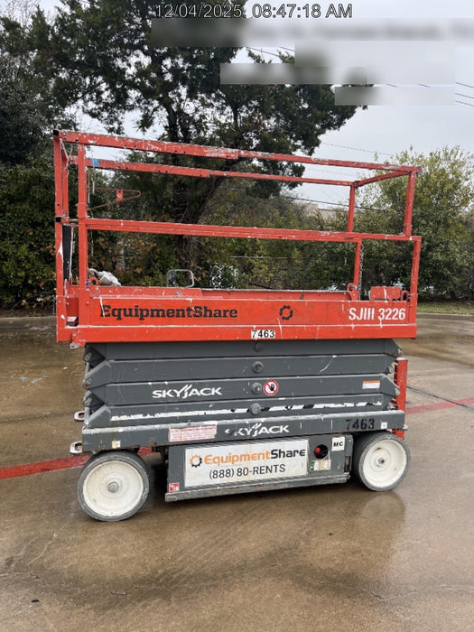 2018 Skyjack SJIII-3226 Skyjack SJIII3226 Scissor Lift w/Trojan Batteries