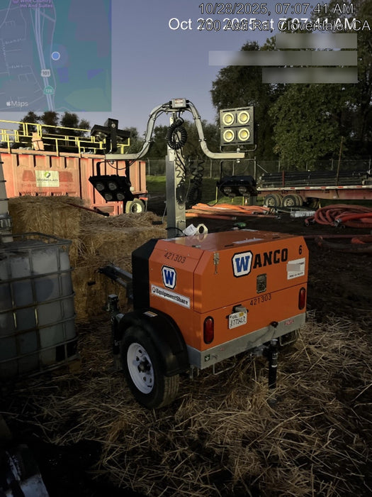 2024 Wanco WLTT-4MM4K Diesel, Deep Sea Controller, Shore Power Plug, Auto Start, (4) 350W LED Floodlights, 4kW Generator, 60 Gal Fuel Tank, 2" Ball, T3