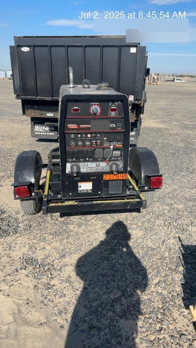 2022 Lincoln Electric Vantage 322 Trlr Mounted, Cable Rack, Light Kit