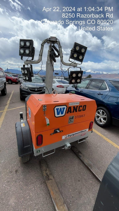 2023 Wanco WLTT-4MM4K Diesel, Deep Sea Controller, Shore Power Plug, Auto Start, (4) 350W LED Floodlights, 4kW Generator, 60 Gal Fuel Tank, 2" Ball, T3