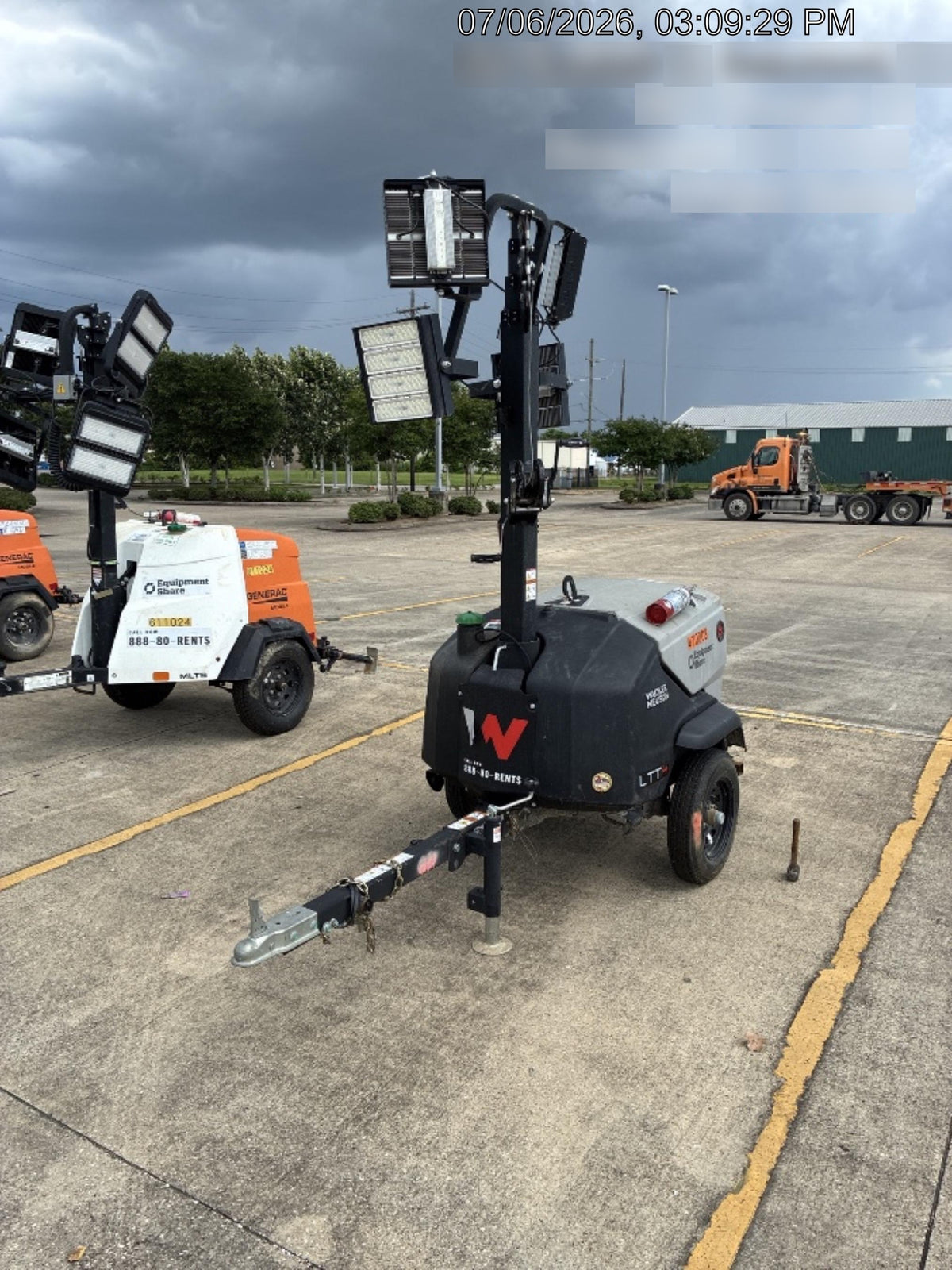 2024 Wacker Neuson LTT4 Diesel, Kohler KDW702, Deep Sea Controller, Auto Start, LED 320W, Bypass Outlet, T3