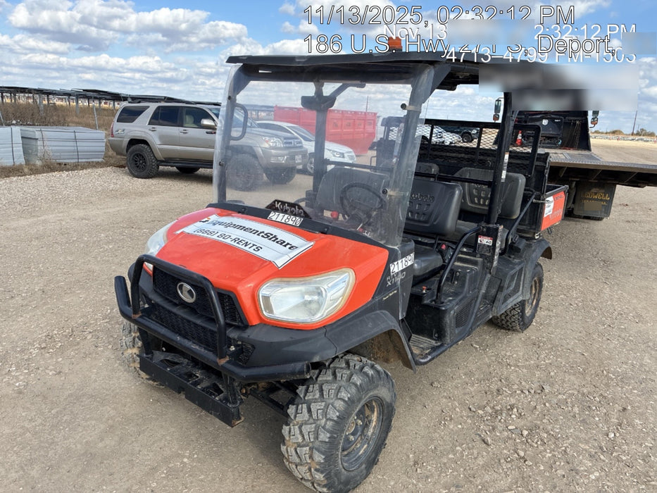 2022 Kubota RTV-X1140W-H Plastic Canopy, Windshield Acrylic Clear, LED Strobe Light, Wire Harness Kit, Back up Alarm