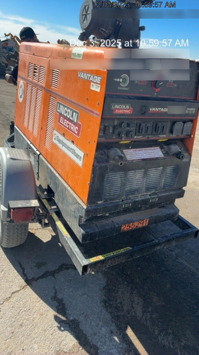 2022 Lincoln Electric Vantage 549X Crosslink Technology, Trailer Mounted, ES Decals, T3