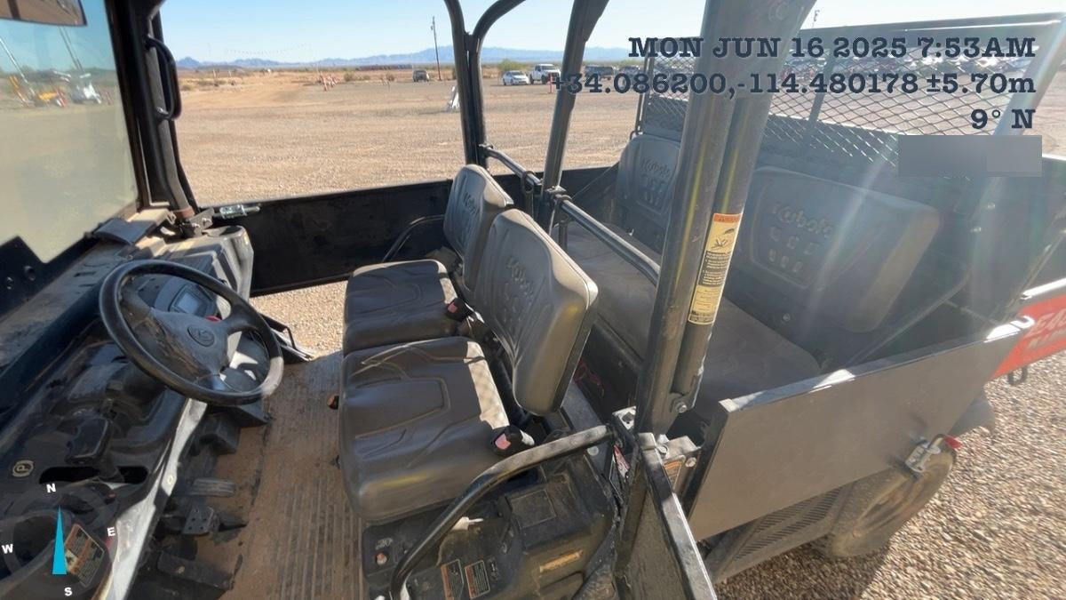 2019 Kubota RTV-X1140W-H 4wd Utility Cart, LED Strobe, Windshield Tempered Glass, Plastic Canopy, Wire Harness Kit, Backup Alarm