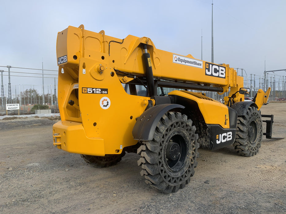2020 JCB 512-56 Canopy, 74Hp, Solid Tires, Work Lights, Beacon, Aux Hydraulics, Back up Alarm, Lifting Eye, ES Decals