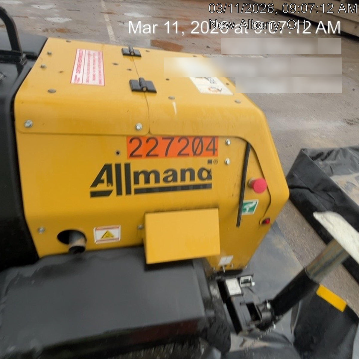 2022 Allmand NLV3GR (4) LED Light Fixture 350W, 23' Vertical Mast, 3kW Prime, Towable, Deep Sea L401, Leveling Jacks, Yanmar T4F 5.8hp