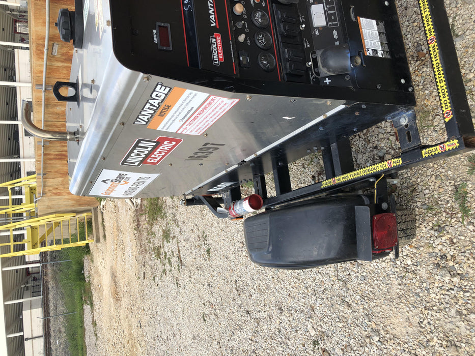 2018 Lincoln Electric Vantage 322 Lincoln Vantage 322 Welder Ready Pak 3 - Vantage 322, Trailer, Fender and light kit, Cable rack