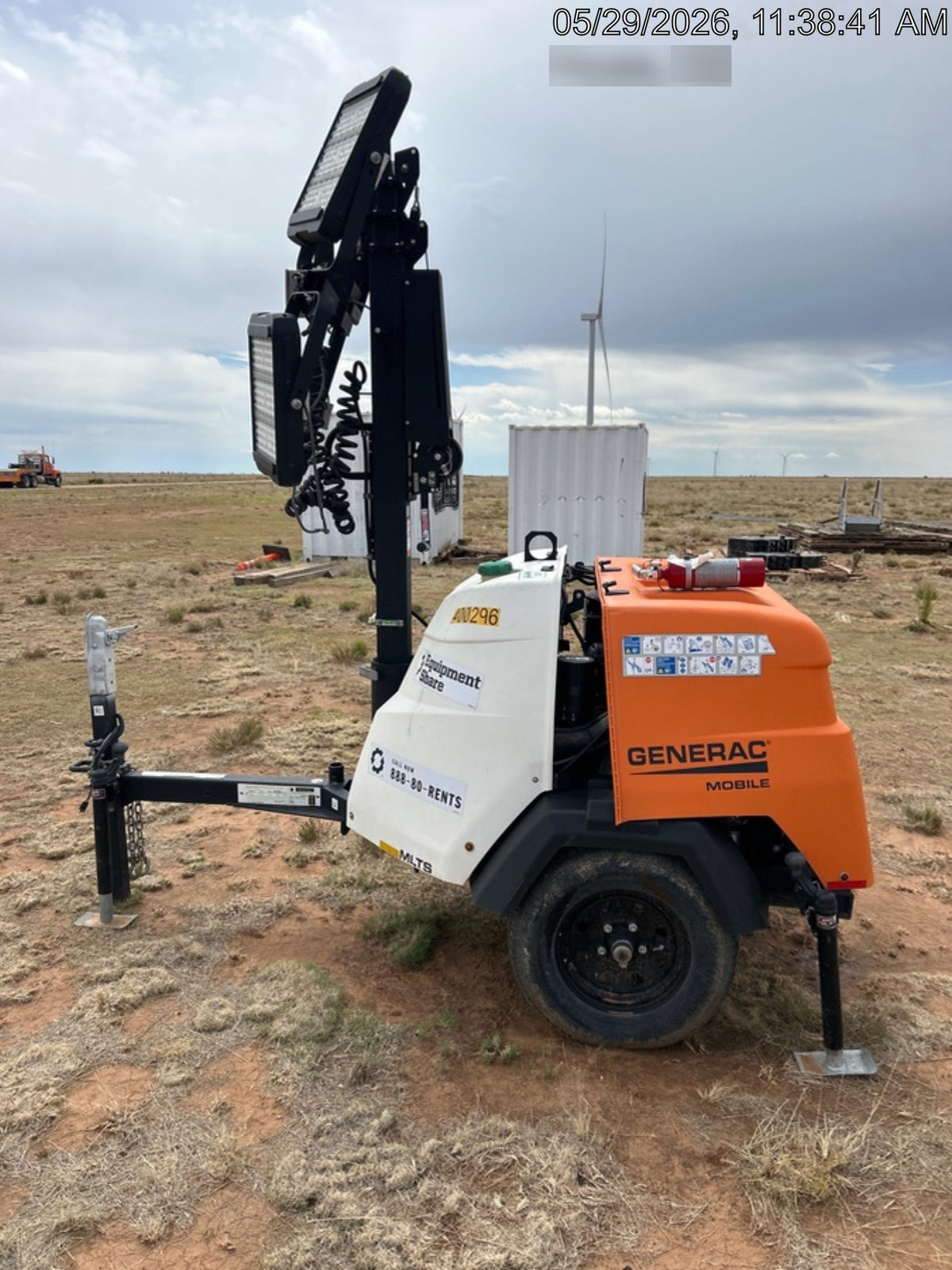 2024 Generac MLT2 Diesel, Flex Switch 120V Input, Powerzone Controller, 
(4) 320W LED Lights, 4kW Generator, 39.9 Gal Fuel Tank, 2" Ball, T3
