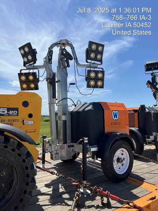 2024 Wanco WLTT-4MM4K Diesel, Deep Sea Controller, Shore Power Plug, Auto Start, (4) 350W LED Floodlights, 4kW Generator, 60 Gal Fuel Tank, 2" Ball, T3