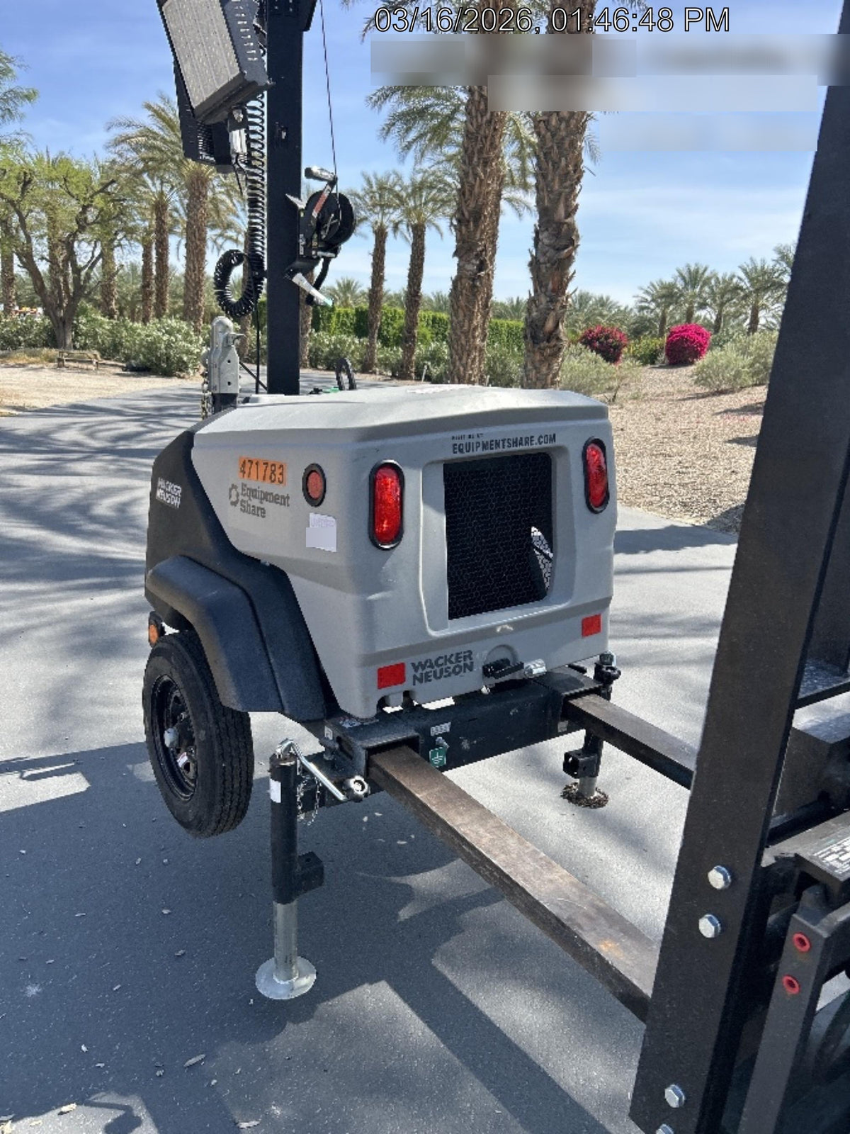 2024 Wacker Neuson LTT4 Diesel, Kohler KDW702, Deep Sea Controller, Auto Start, LED 320W, Bypass Outlet, T3